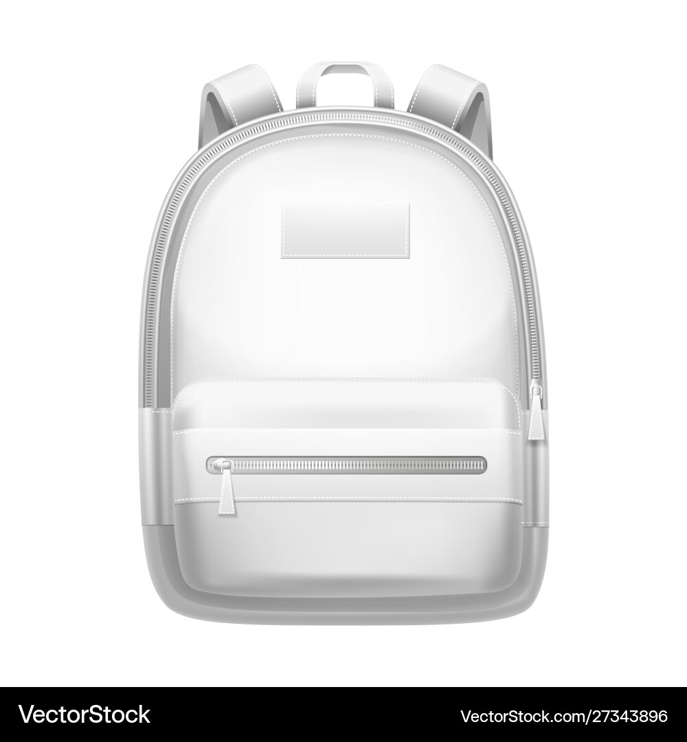WeiBer Rucksack Schultasche realistisch 3d Mockup