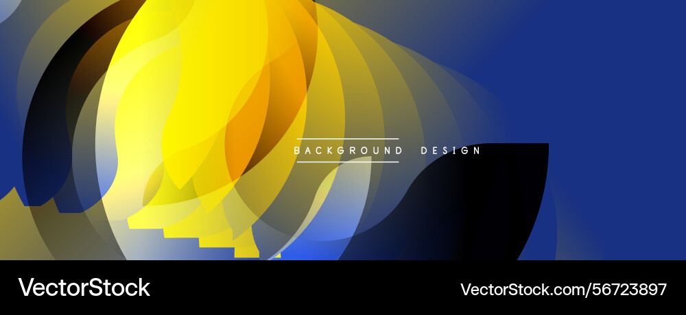 Abstract design features vibrant overlapping Abstract design features vibrant overlapping Vector Image