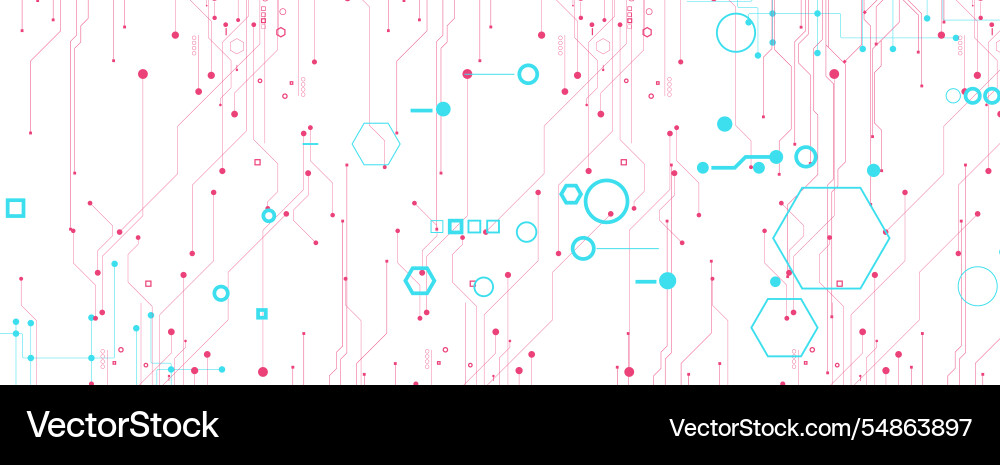 Abstract technology and science circuit background Abstract technology and science circuit background vector image