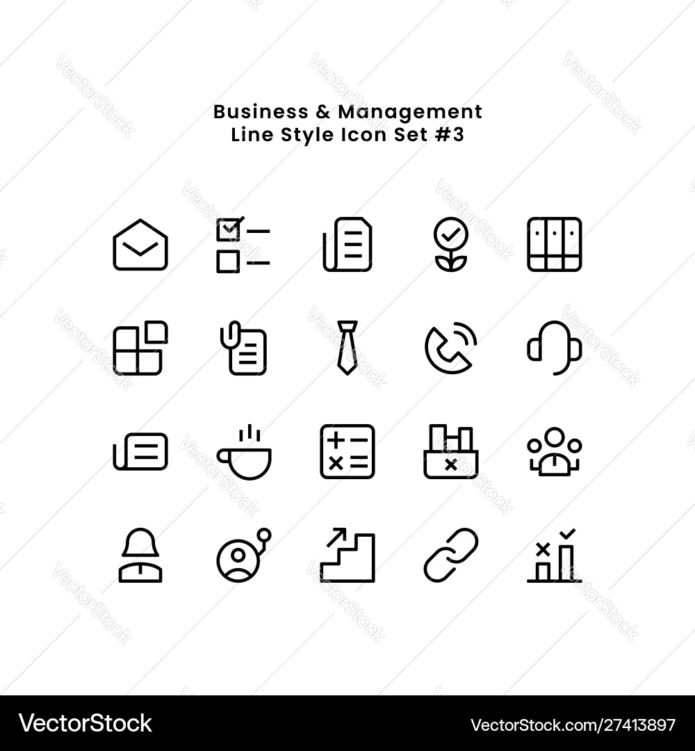 Business and work management minimal simple line Business and work management minimal simple line vector image
