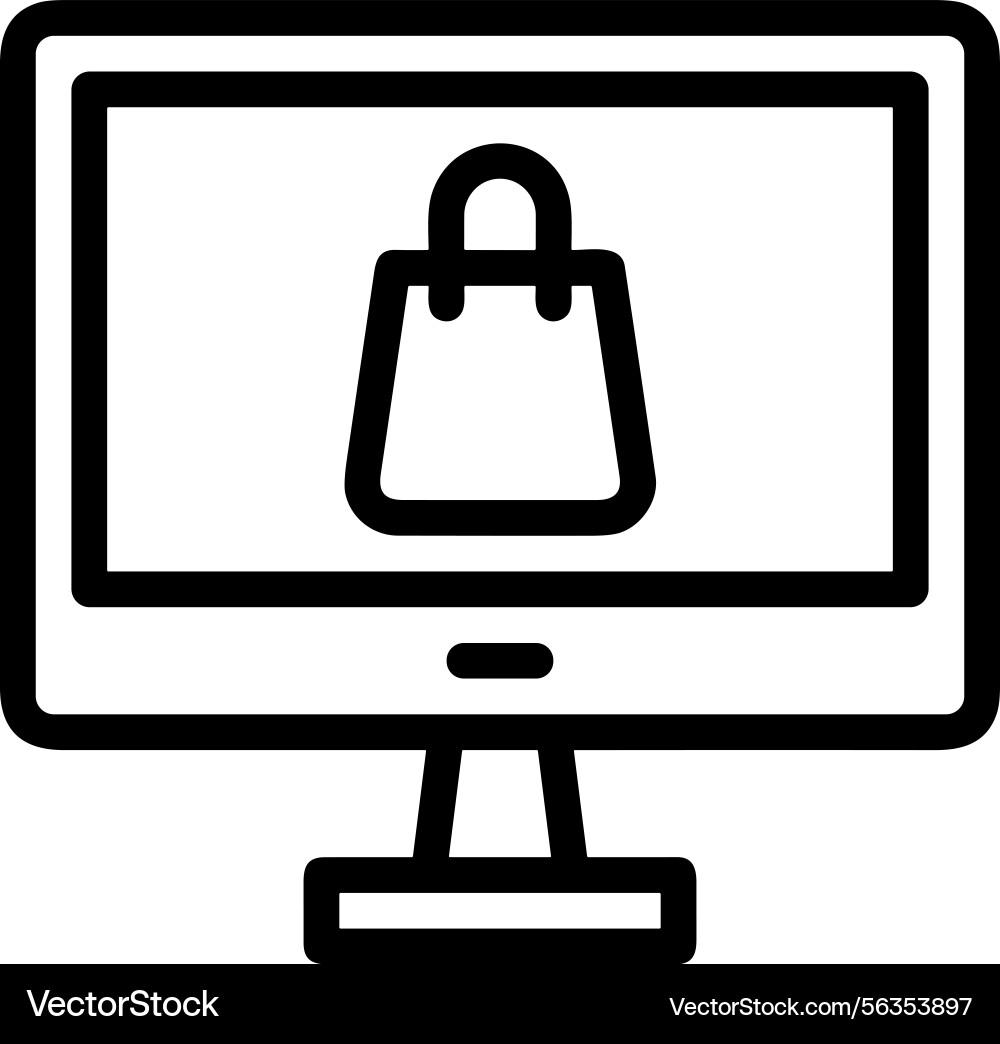 Computer icon symbol image Vector Image