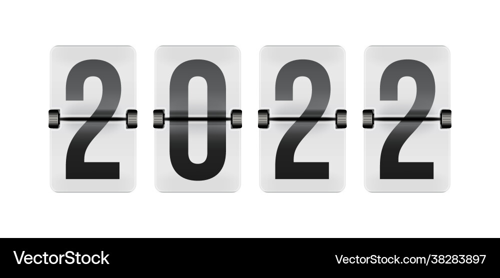 Countdown timer and scoreboard numbers vector image