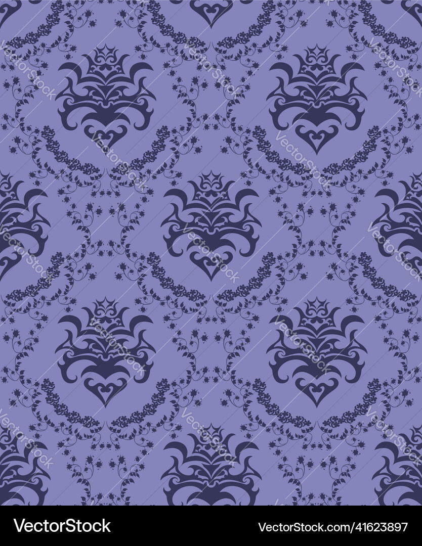 Damask seamless pattern Damask seamless pattern vector image