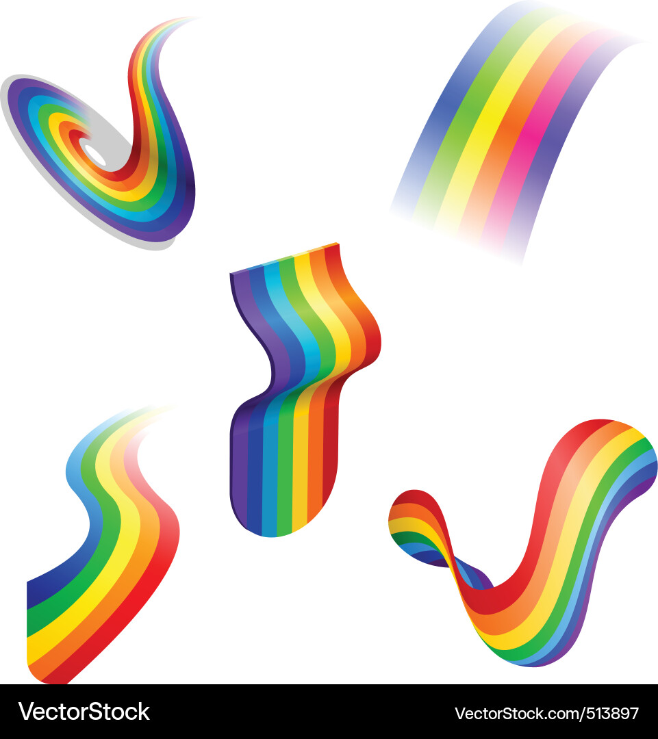 Dynamic Rainbow Spectrum vector image