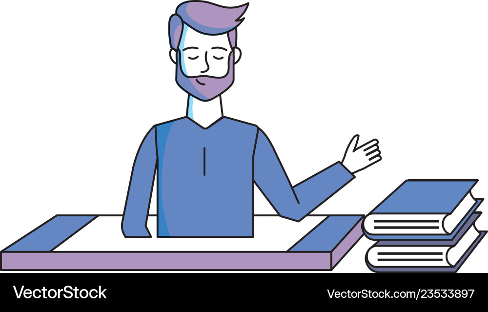 Man with cellphone Vector Image