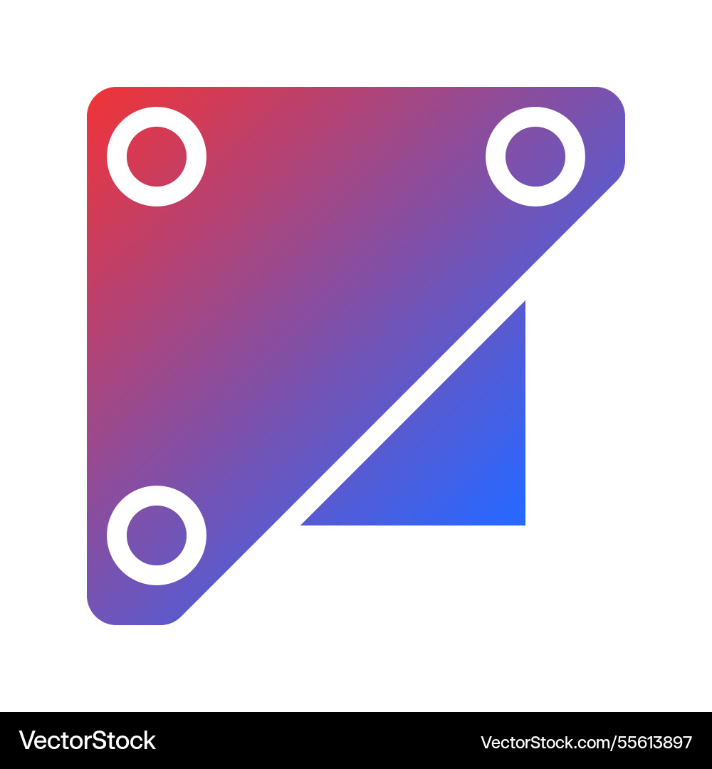 Modern gradient icon design abstract geometric Modern gradient icon design abstract geometric vector image