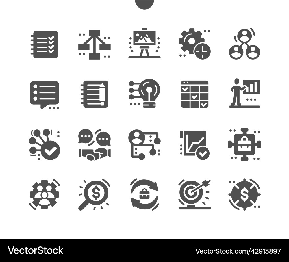 Planning notebook of tasks business model Planning notebook of tasks business model vector image