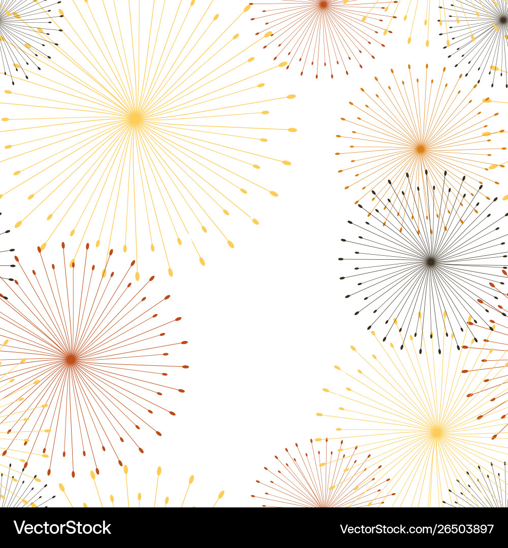 Retro abstract seamless pattern with dandelion Vector Image