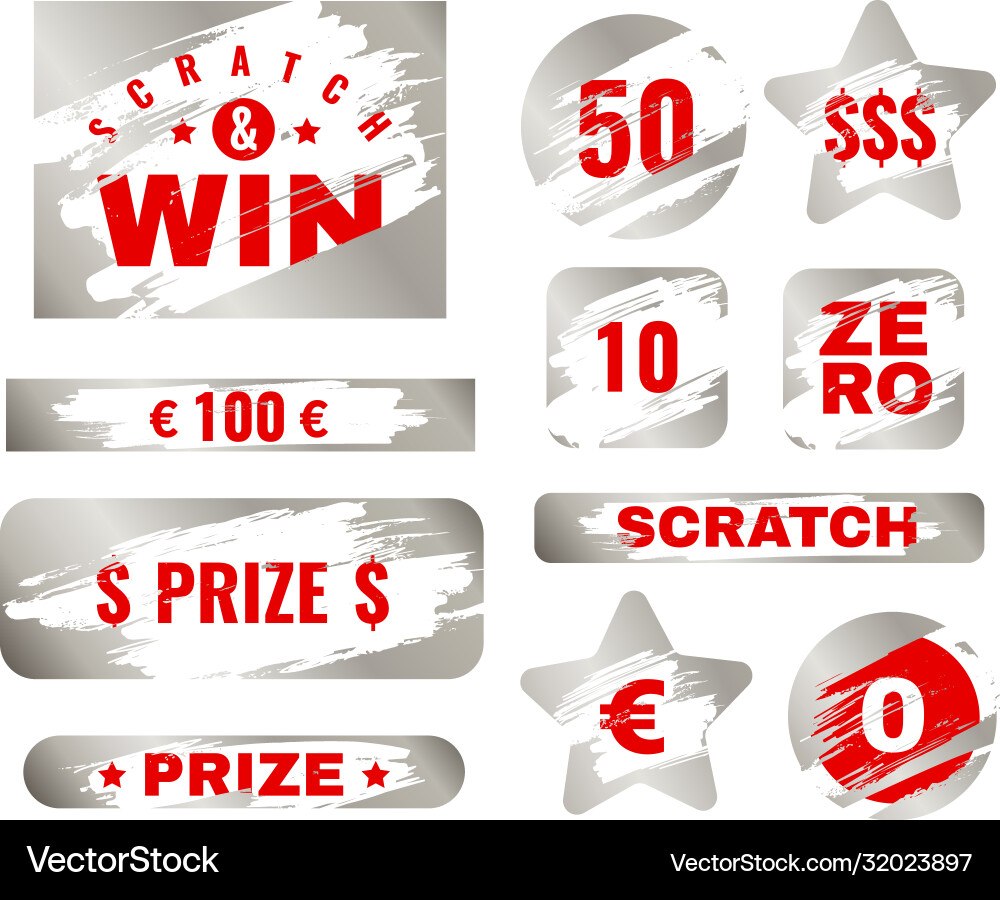 Scratch card scratches with brush effect suitable Scratch card scratches with brush effect suitable vector image