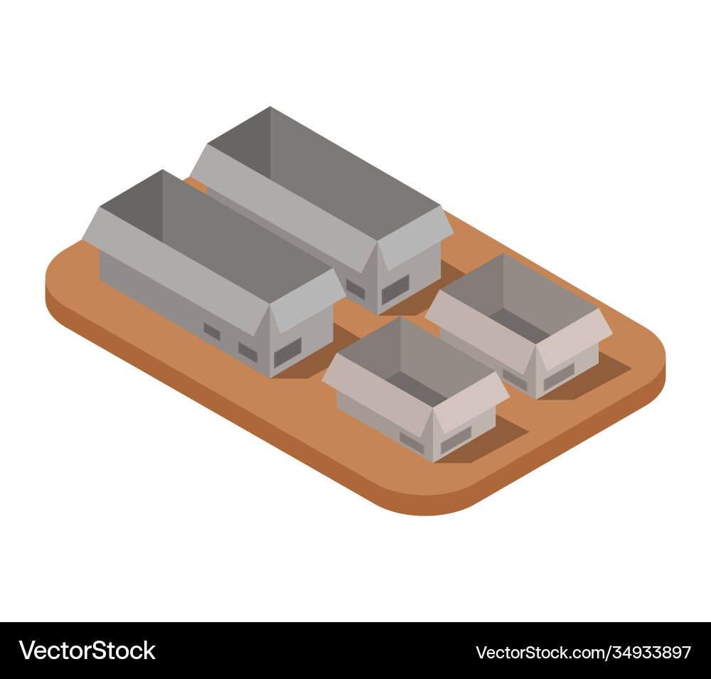 Table with box Vector Image