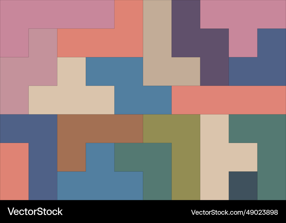 Abstract background with puzzle bricks Vector Image