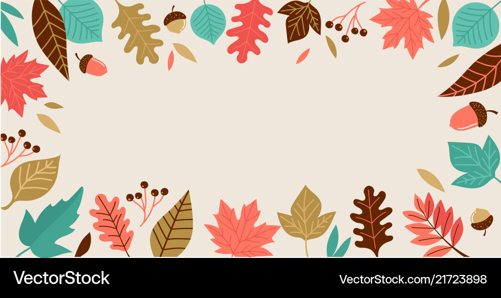 Autumn Leaf Background Vector Image