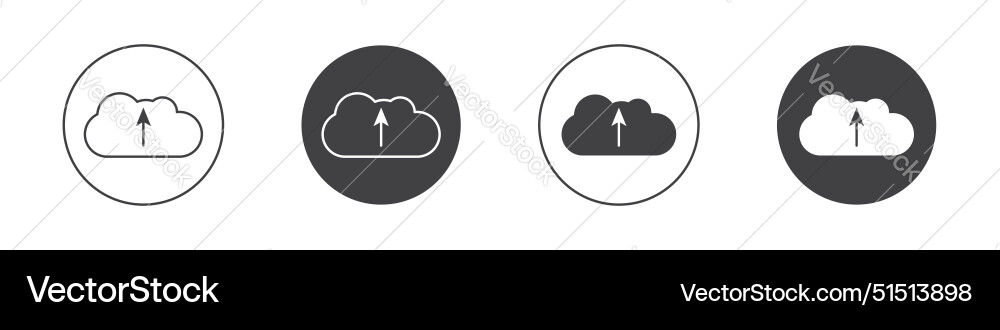 Cloud upload icon vector image