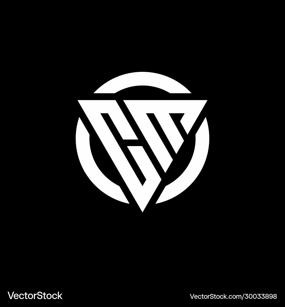 Cm Logo mit Dreiecksform und Kreis abgerundet Cm Logo mit Dreiecksform und Kreis abgerundet vektorbild