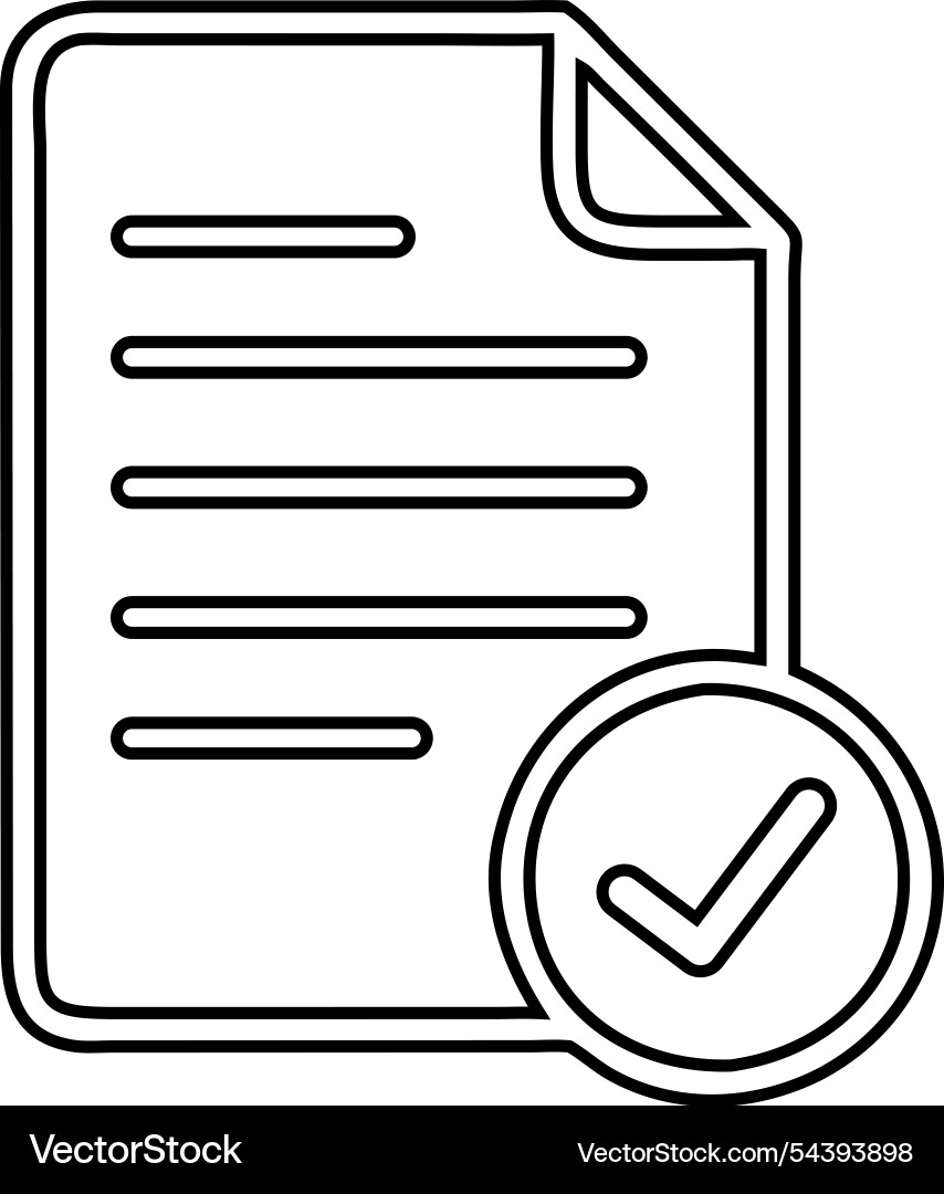 Document validated icon Vector Image