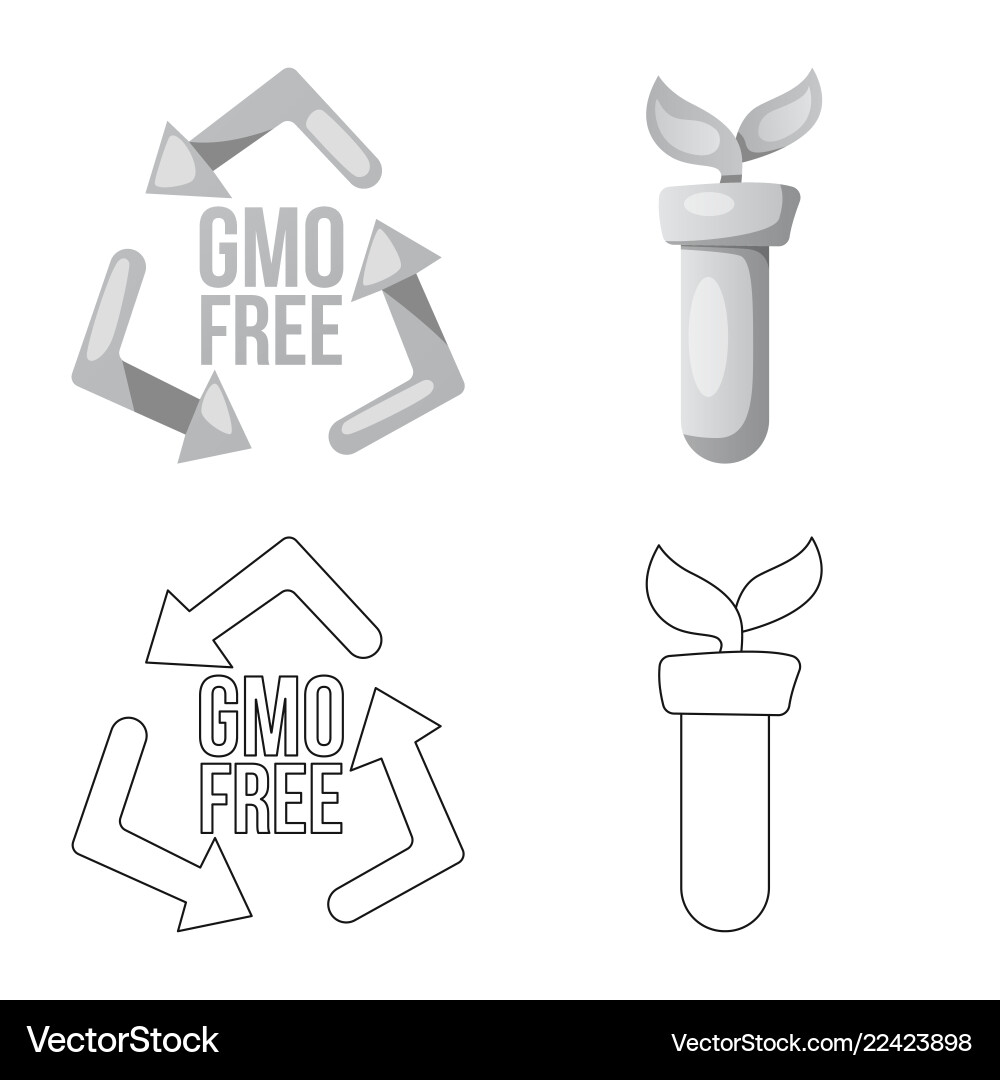 Isolated object of and sign set s vector image