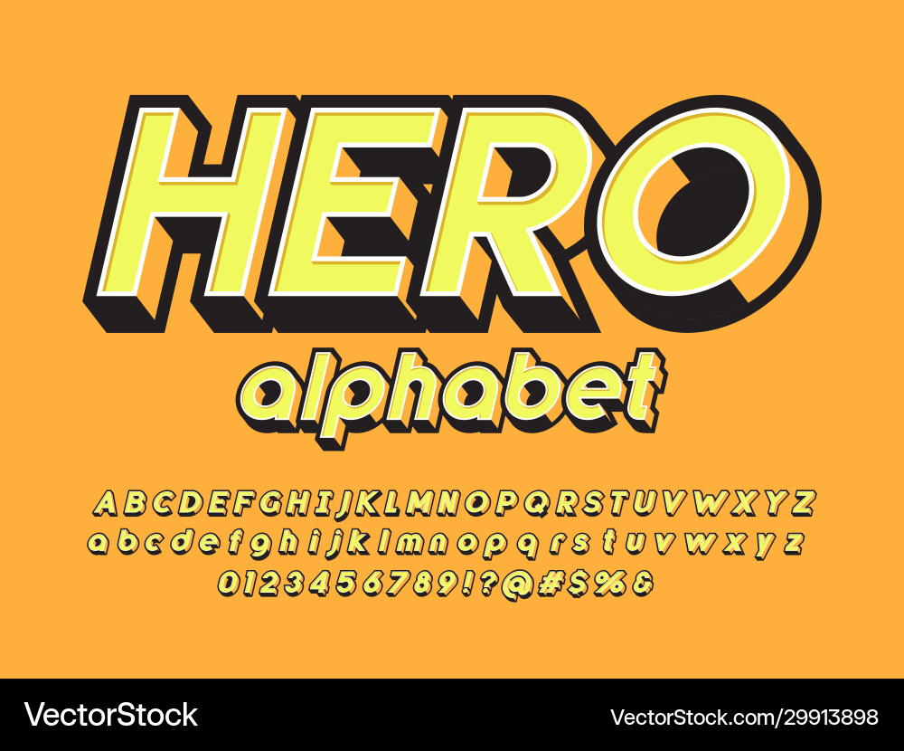Retro font vector image