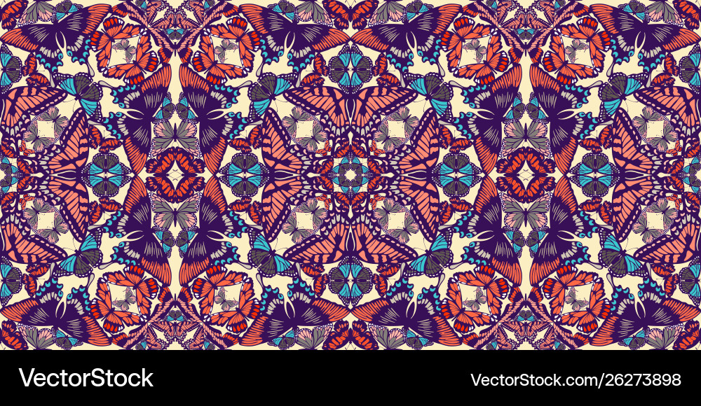 Seamless pattern from various colored Seamless pattern from various colored Vector Image
