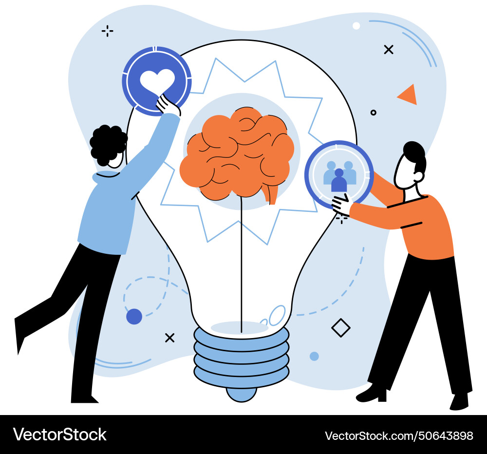 Thinking differently in garden uniqueness each Thinking differently in garden uniqueness each vector image