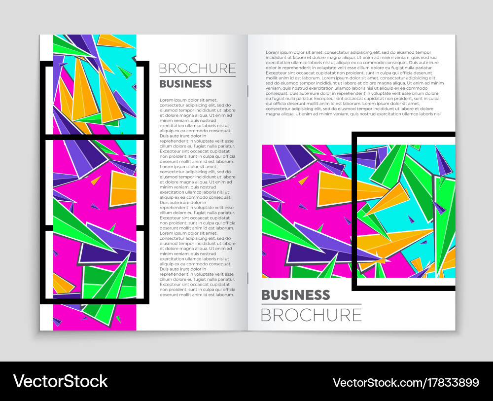 Abstract layout background set for art Vector Image