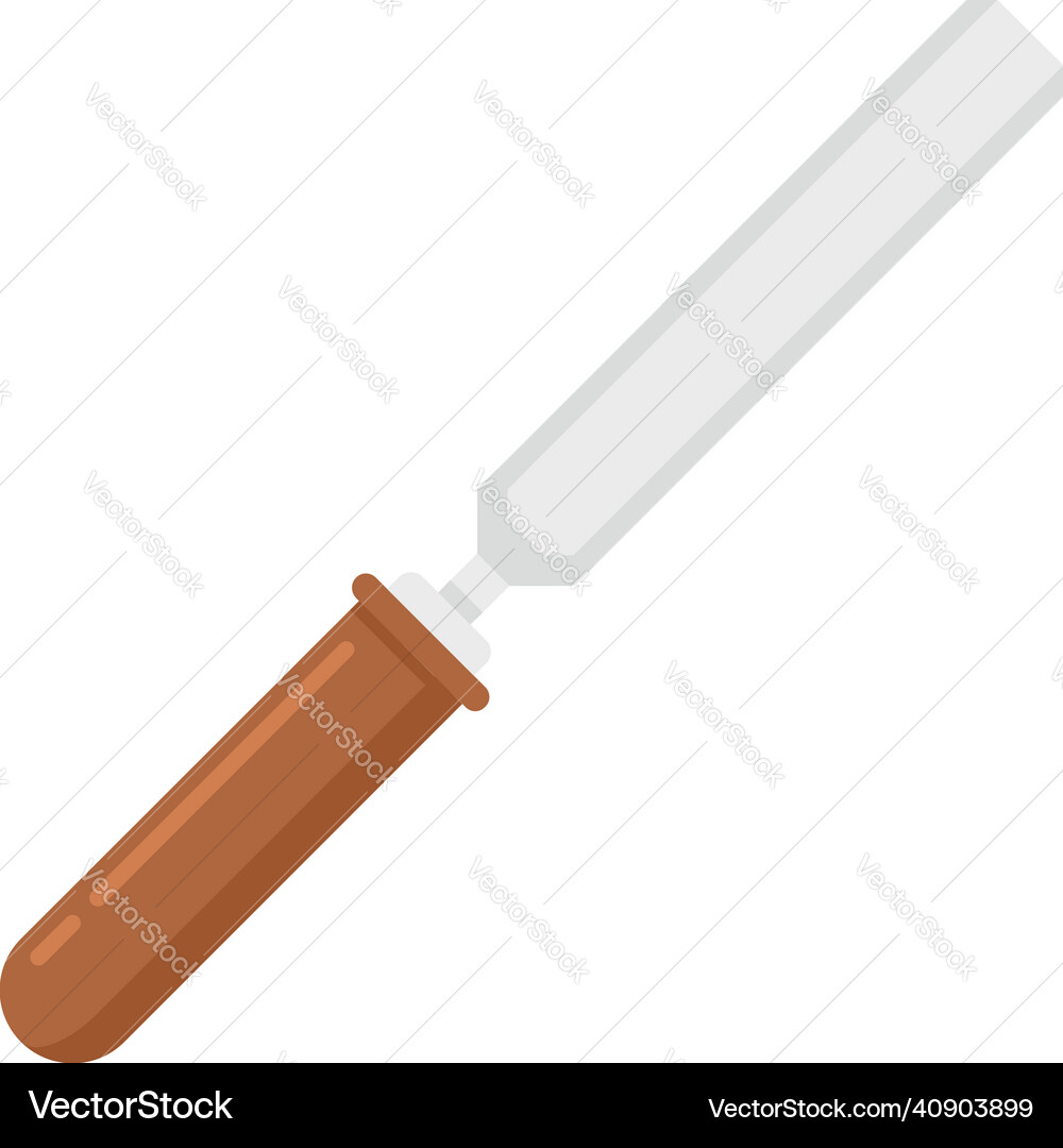 Chisel tool icon flat isolated Chisel tool icon flat isolated vector image