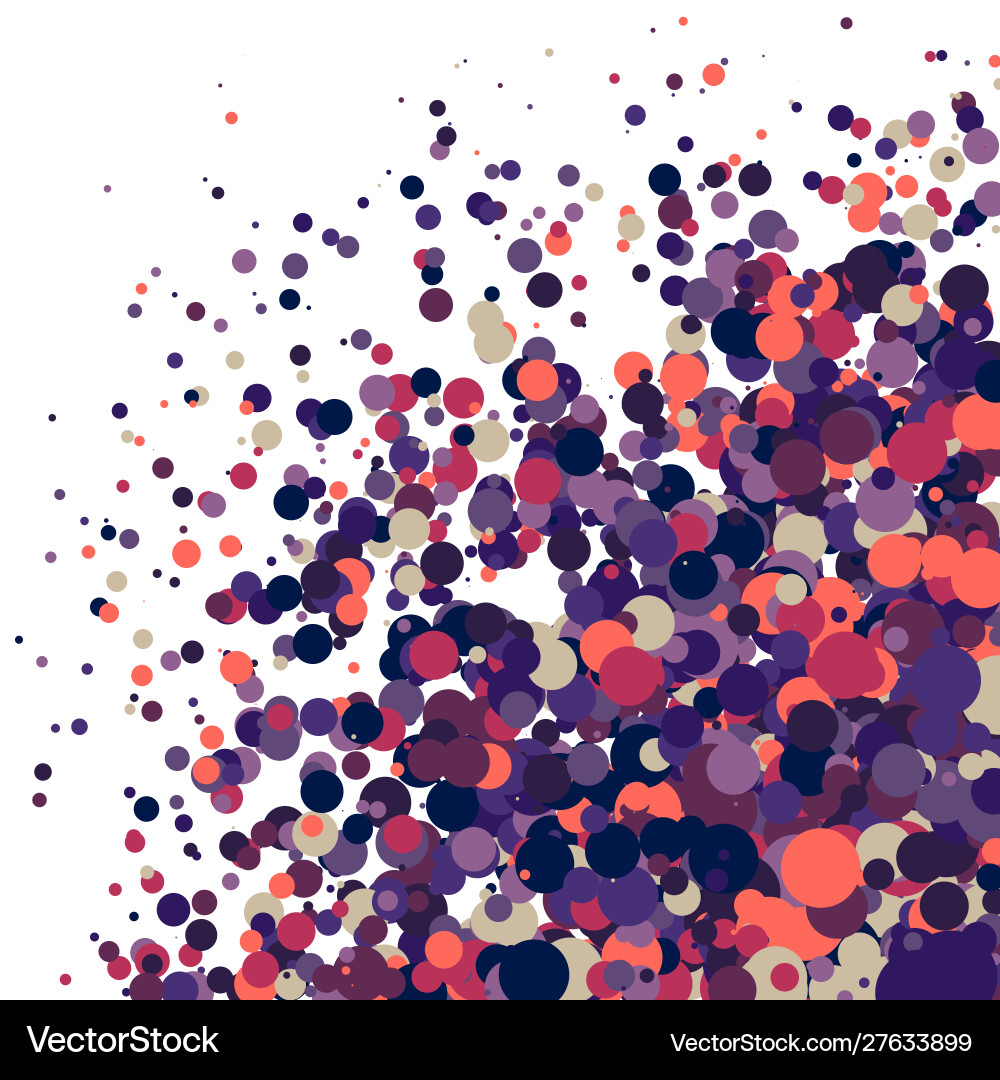 Colorful universe distribution computational vector image