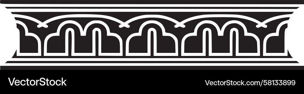 Elegant Classical Border Pattern Vector Image