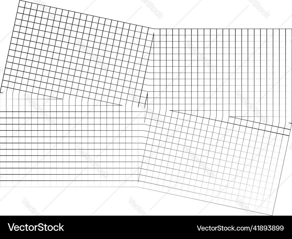 Mirrored tweaked irregular grid mesh grating Mirrored tweaked irregular grid mesh grating vector image