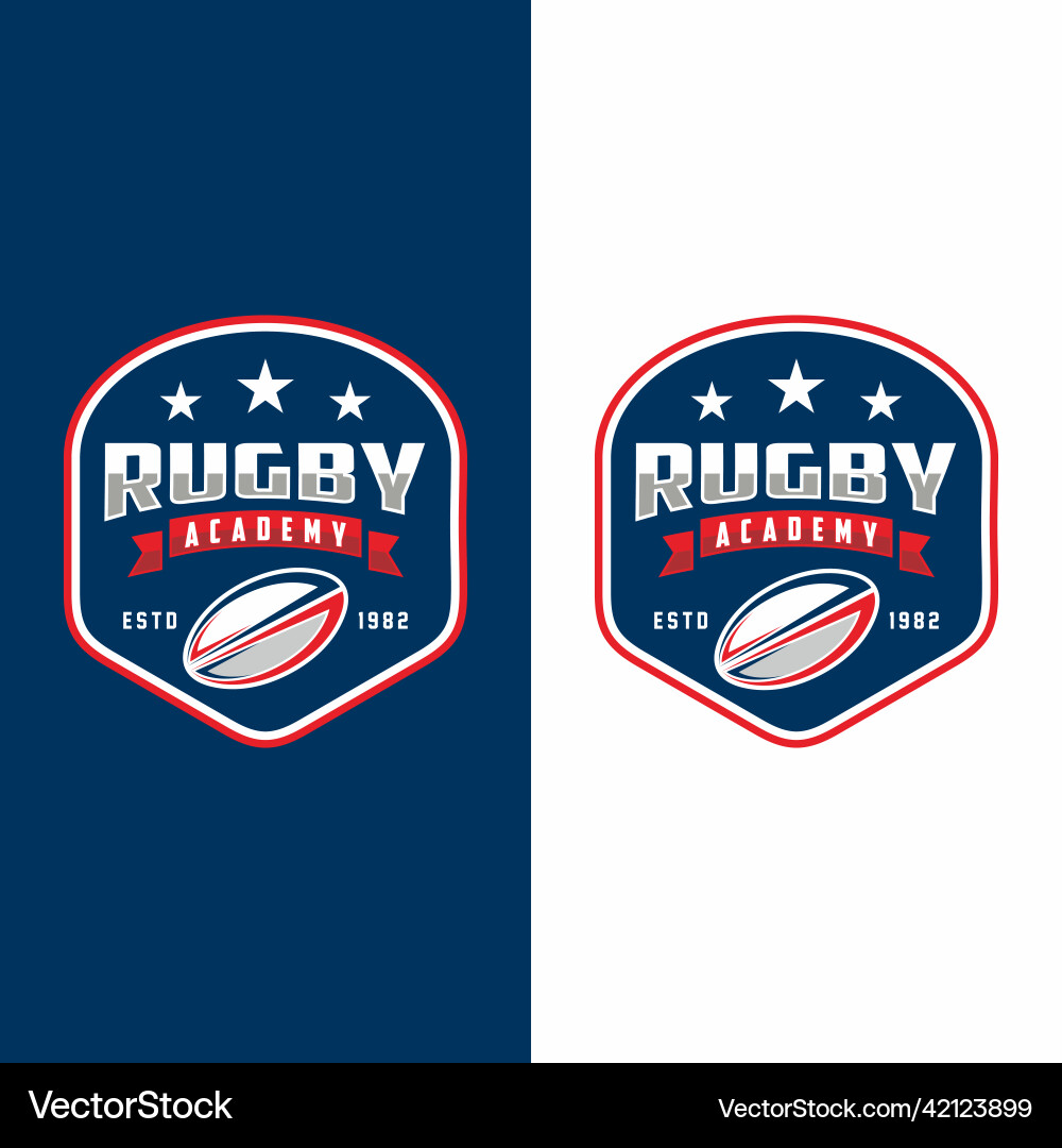 Rugby Logo Badge - American Sport vector image