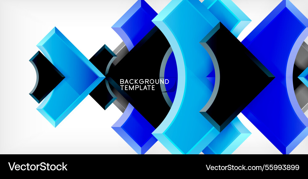 Square arrow shapes with round elements Square arrow shapes with round elements vector image