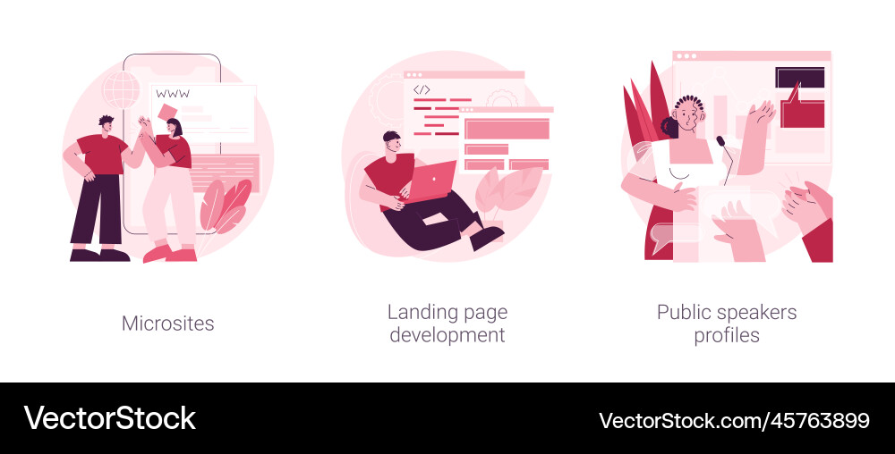 Web development service abstract concept Web development service abstract concept vector image