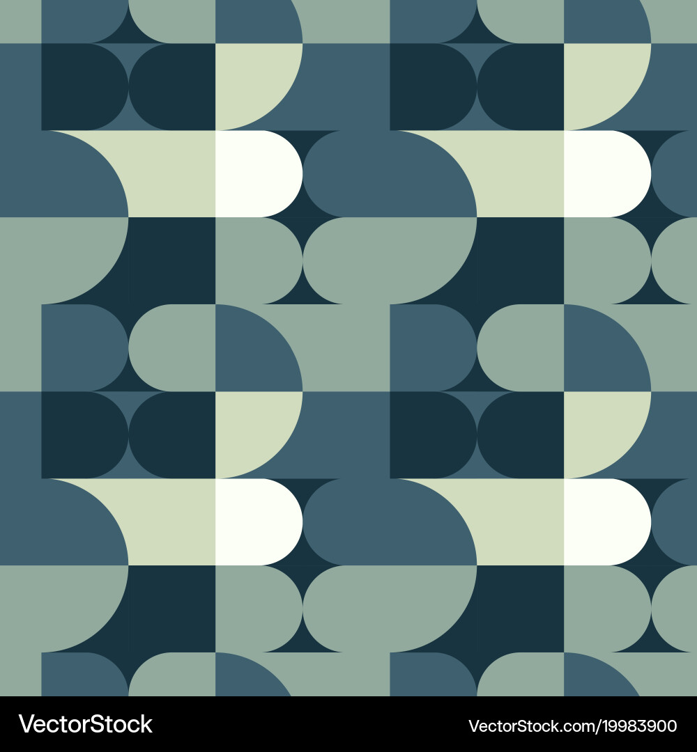 Circle squares irregular seamless pattern Vector Image