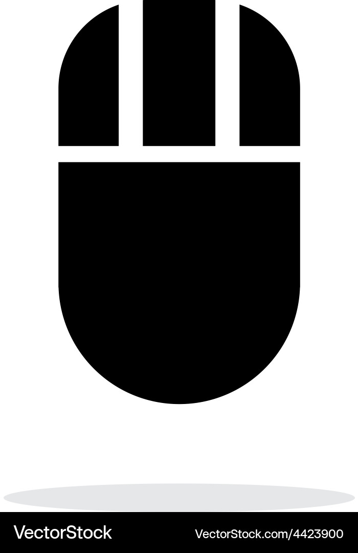 Computer mouse icon on white background vector image