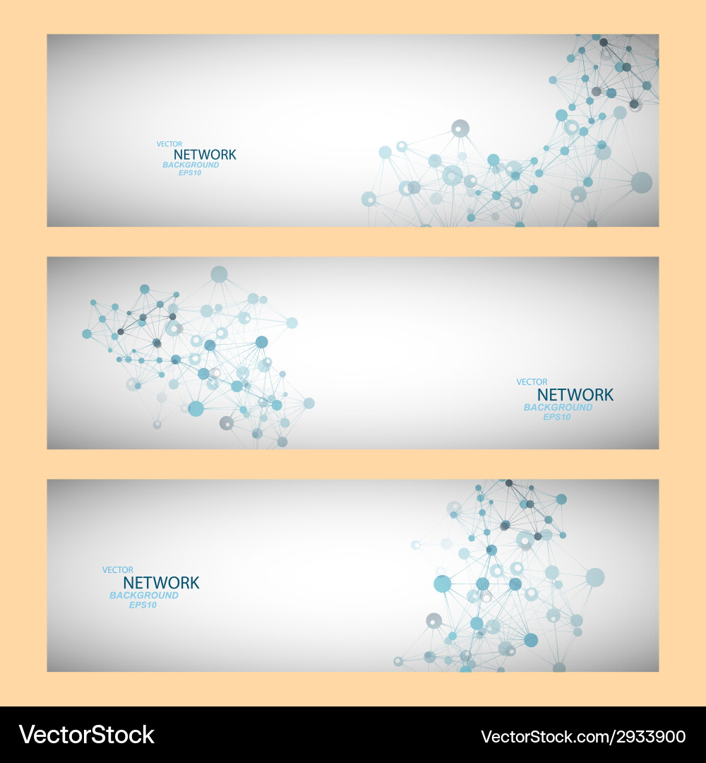 DNA Network Connection Abstract vector image