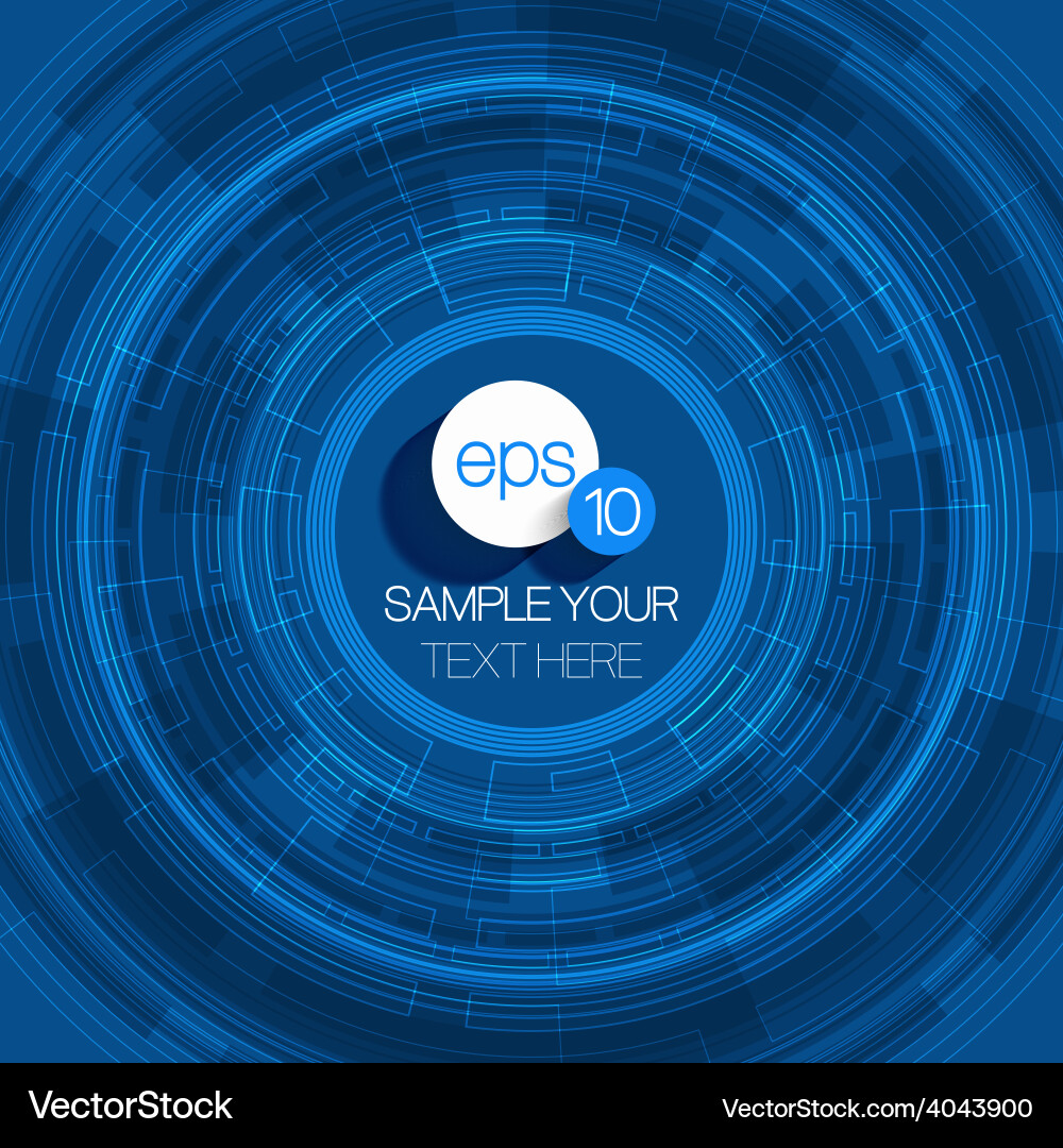 Dynamic Tech Background Vector Image