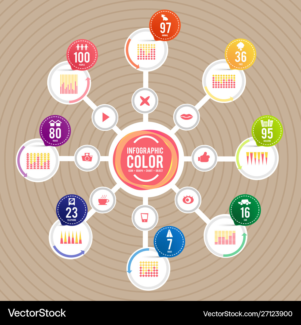 Info geaph chart Royalty Free Vector Image - VectorStock