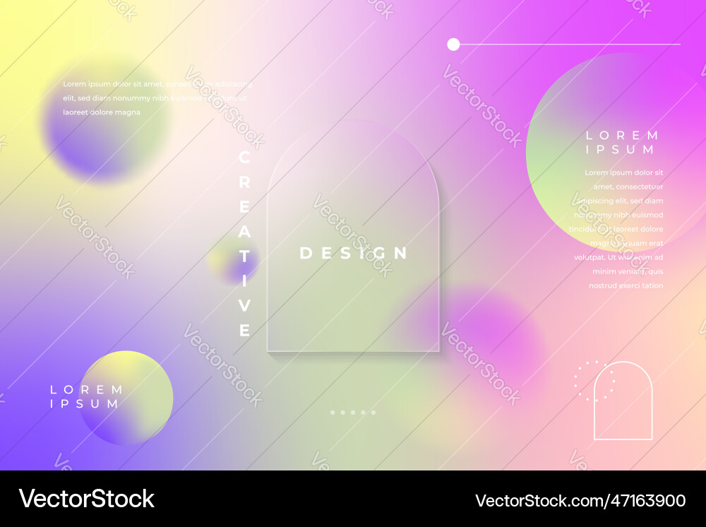 Modern morph background soft gradient colors vector image