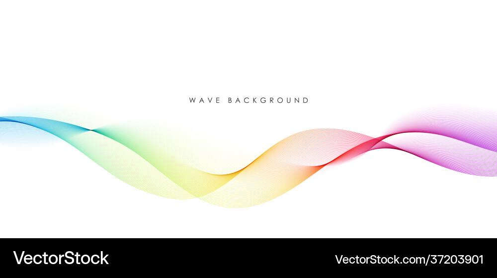 Abstract Flowing Wave Pattern Vector Image