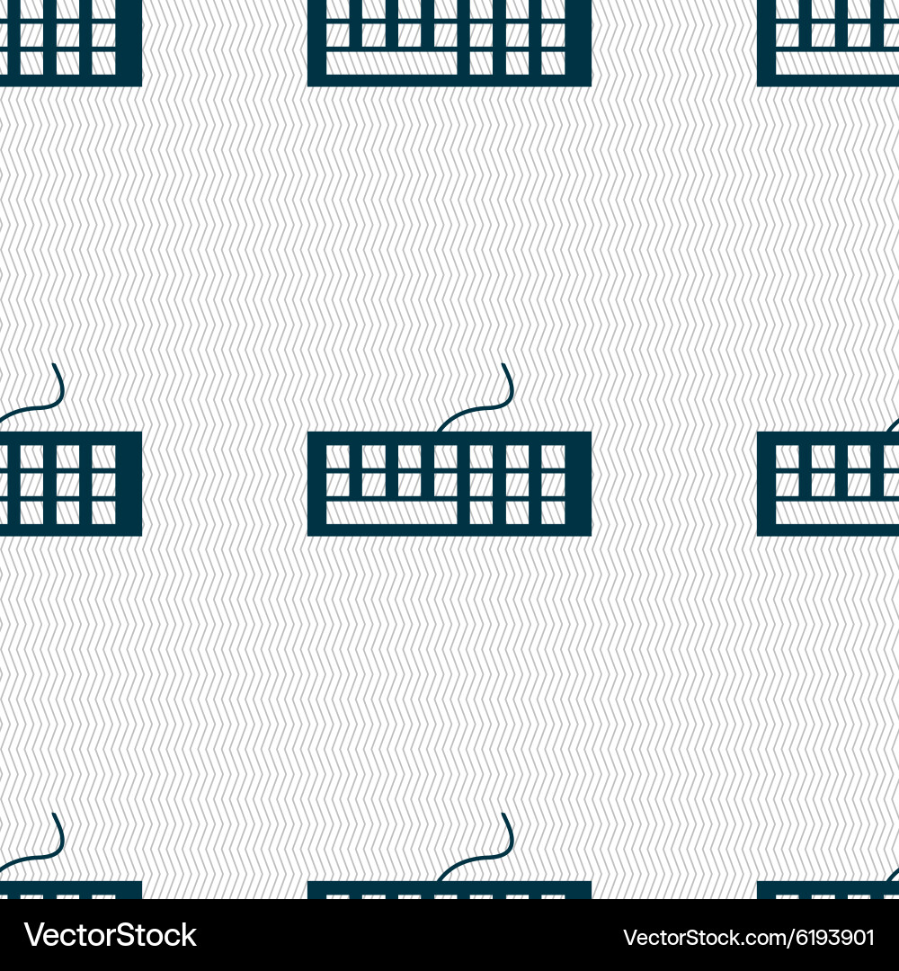 Computer keyboard icon seamless abstract vector image