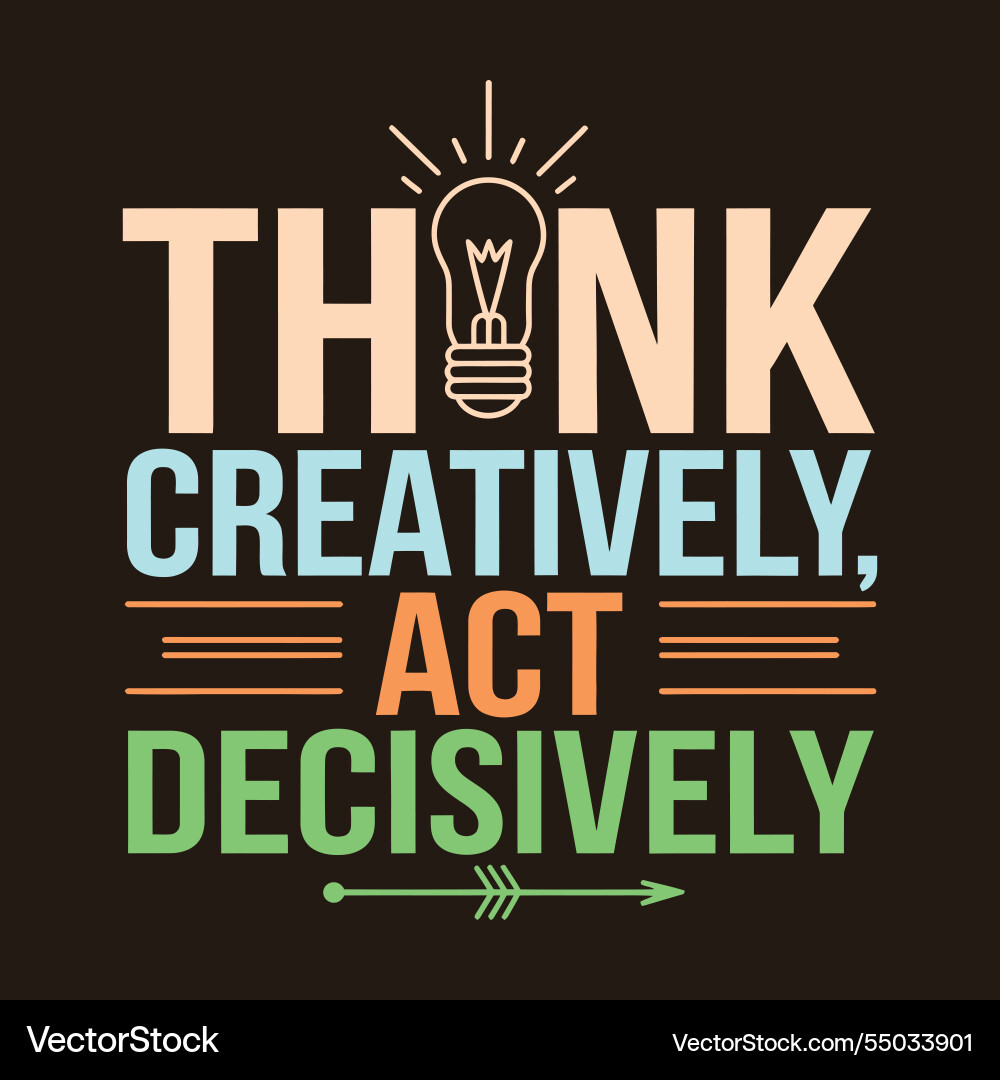 Creative problem solving changes the world Creative problem solving changes the world vector image