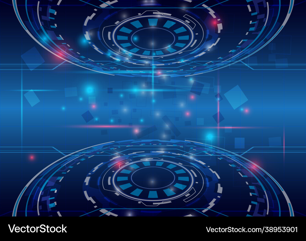 Digital particle high computer futuristic Vector Image