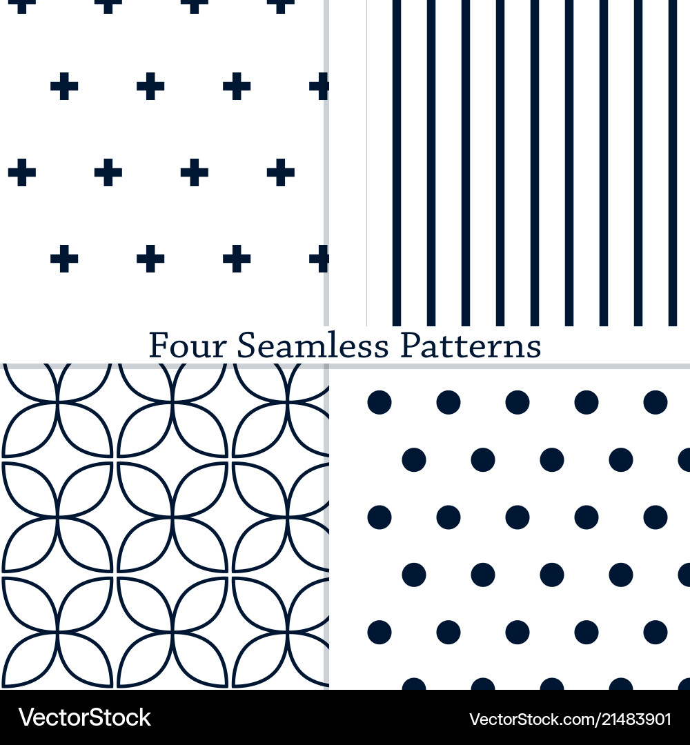 Geometric Pattern Collection vector image