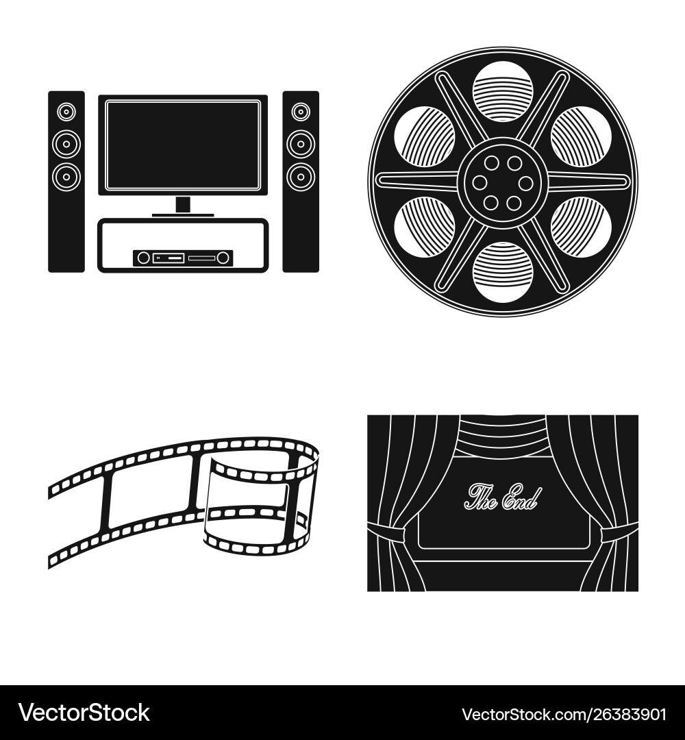 Isolated object session and viewing sign set Isolated object session and viewing sign set vector image
