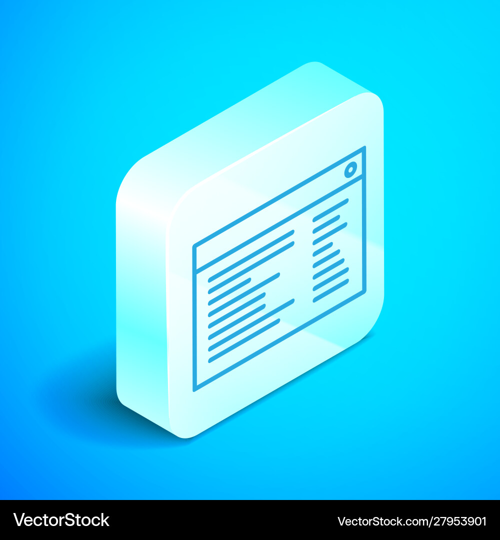 Isometric line software web developer programming Isometric line software web developer programming vector image