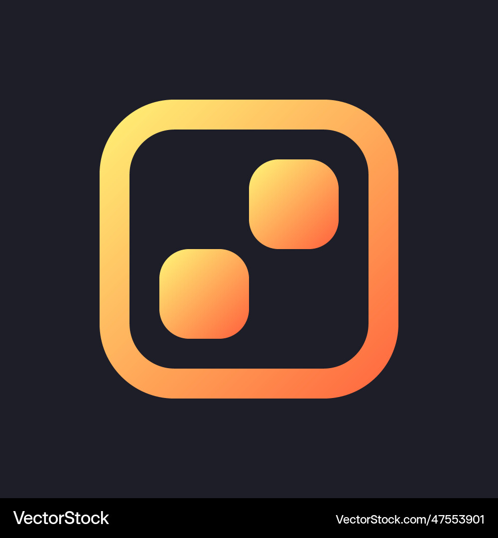 Pixelated transition effect orange solid gradient Pixelated transition effect orange solid gradient vector image