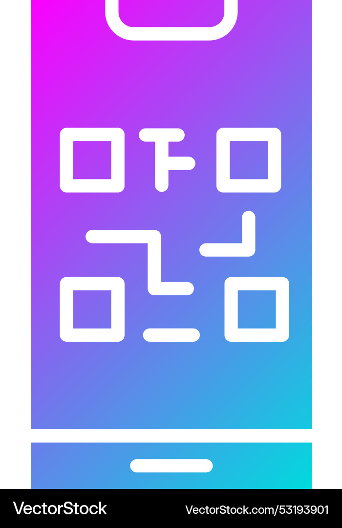 Qr code icon design vector image