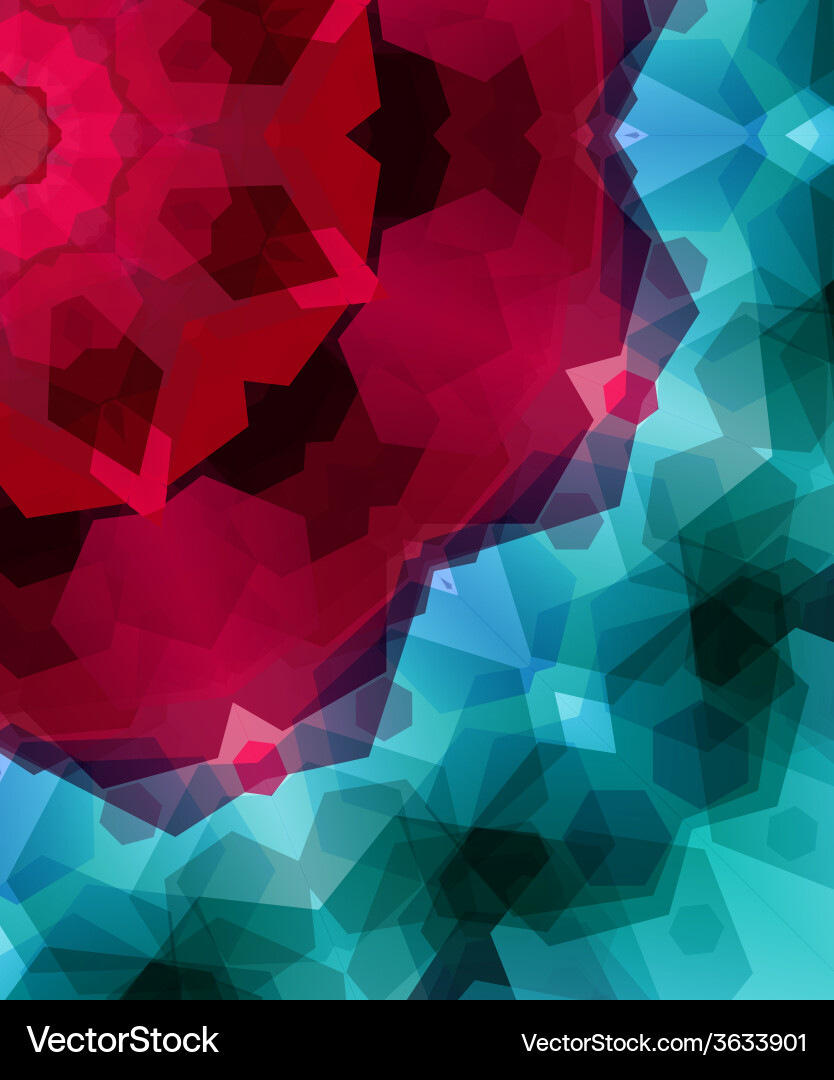Retro pattern made of hexagonal shapes mosaic vector image