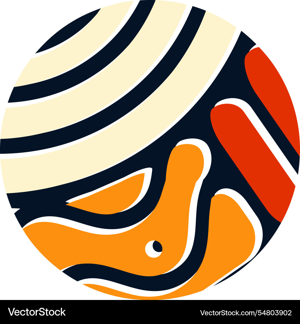 Abstract african multicolored pattern on white Vector Image