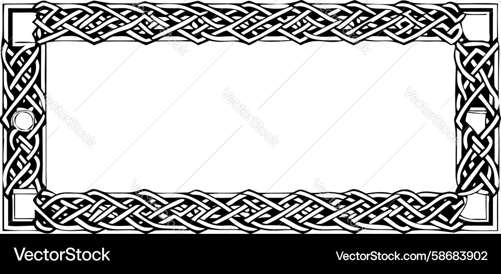 Celtic Knot Frame Vector Image