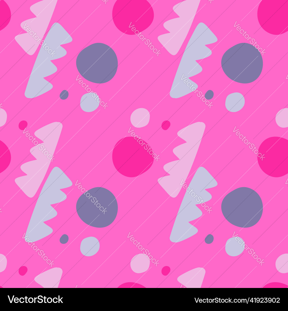Creative shape seamless pattern various Vector Image